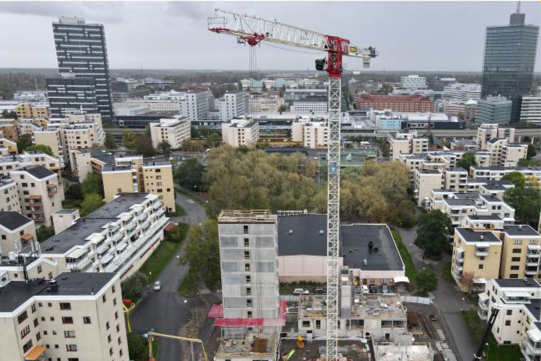 Grue à tour à toit plat CTT 561A-20 - Terex TC Maroc Afrique - VEMAT GROUP LTD Senegal Mauritanie Nigeria Tchad Tunisie