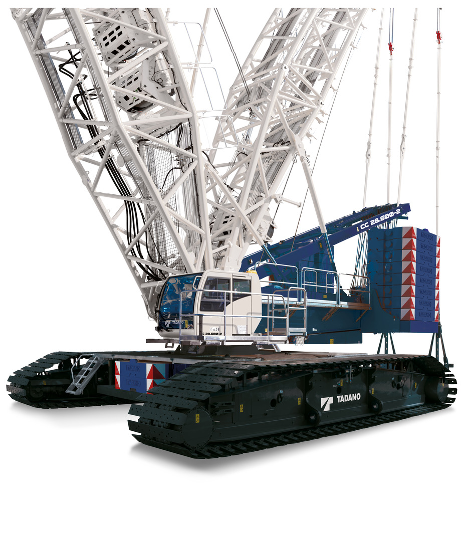 Grue sur chenilles à mât treillis CC 28-600-2 - Tadano 18 Maroc Afrique - VEMAT GROUP Senegal Mauritanie Nigeria Tchad Tunisie