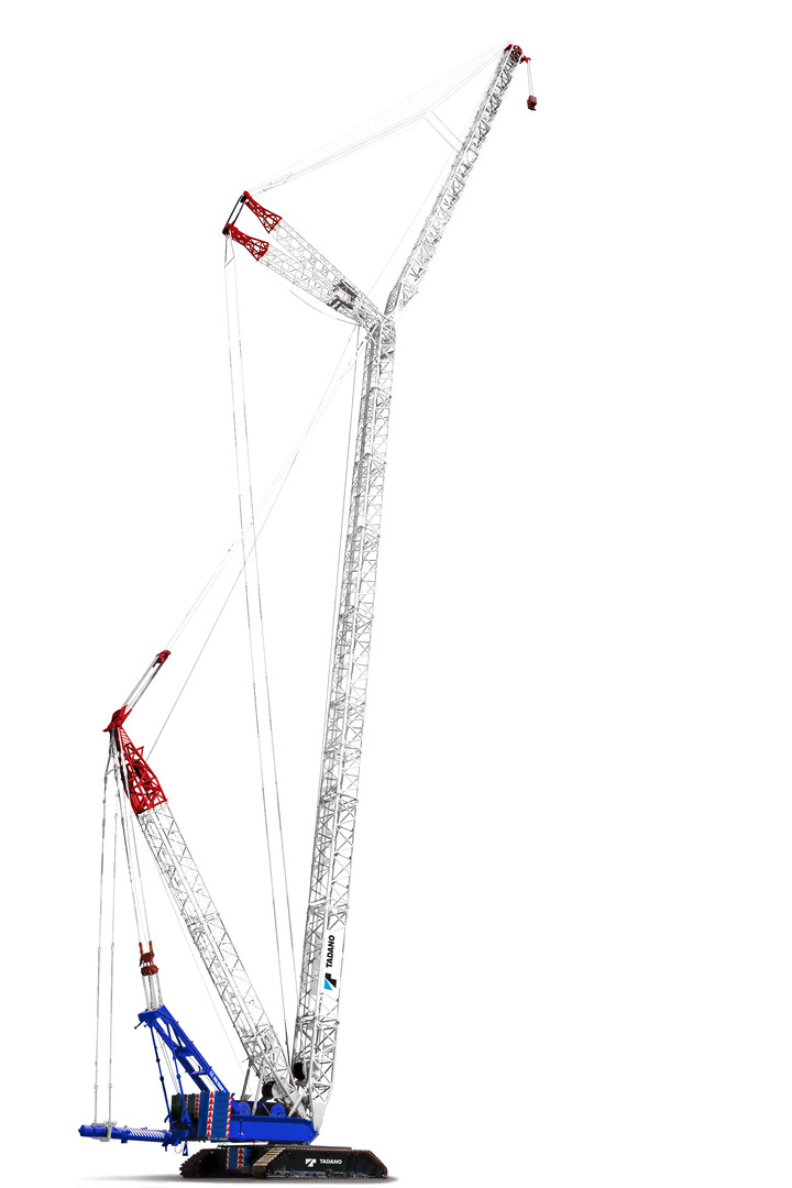 Grue sur chenilles à mât treillis CC 88-1600-1 - Tadano Maroc Afrique - VEMAT GROUP Senegal Mauritanie Nigeria Tchad Tunisie