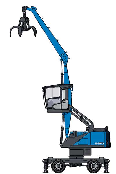 Machines de manutention 320 - Terex Fuchs 1 Maroc Afrique - VEMAT GROUP Senegal Mauritanie Nigeria Tchad Tunisie