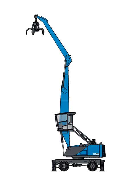 Machines de manutention 350 - Terex Fuchs 1 Maroc Afrique - VEMAT GROUP Senegal Mauritanie Nigeria Tchad Tunisie