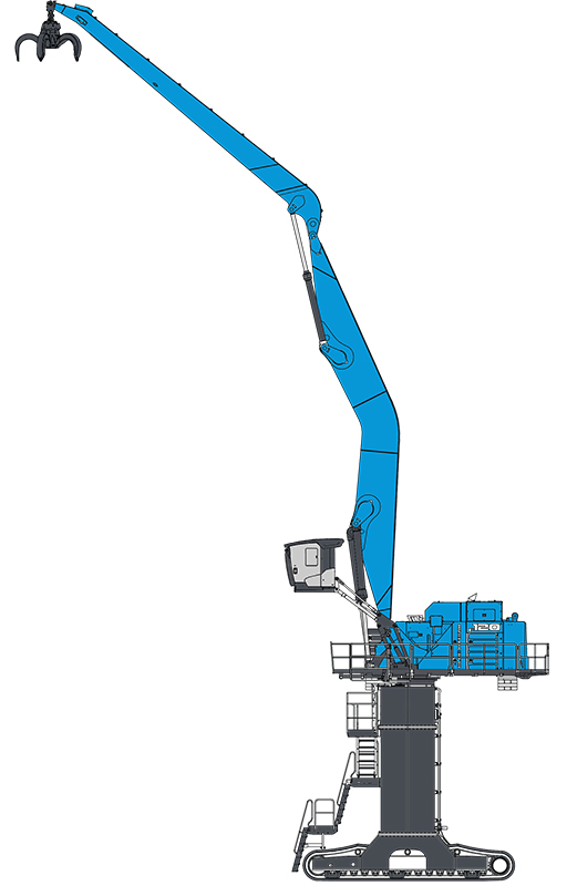 Machines de manutention F120 MH - Terex Fuchs 1 Maroc Afrique - VEMAT GROUP Senegal Mauritanie Nigeria Tchad Tunisie