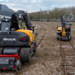 Pelle Rail-Route 136MRail - Mecalac 25 Maroc Afrique - VEMAT GROUP Senegal Mauritanie Nigeria Tchad Tunisie