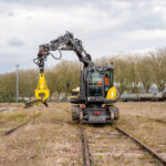 Pelle Rail-Route 136MRail - Mecalac 30 Maroc Afrique - VEMAT GROUP Senegal Mauritanie Nigeria Tchad Tunisie