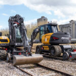 Pelle Rail-Route 216MRail - Mecalac 19 Maroc Afrique - VEMAT GROUP Senegal Mauritanie Nigeria Tchad Tunisie