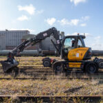 Pelle Rail-Route 216MRail - Mecalac 30 Maroc Afrique - VEMAT GROUP Senegal Mauritanie Nigeria Tchad Tunisie