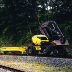 Pelle Rail-Route 216MRail - Mecalac 54 Maroc Afrique - VEMAT GROUP Senegal Mauritanie Nigeria Tchad Tunisie